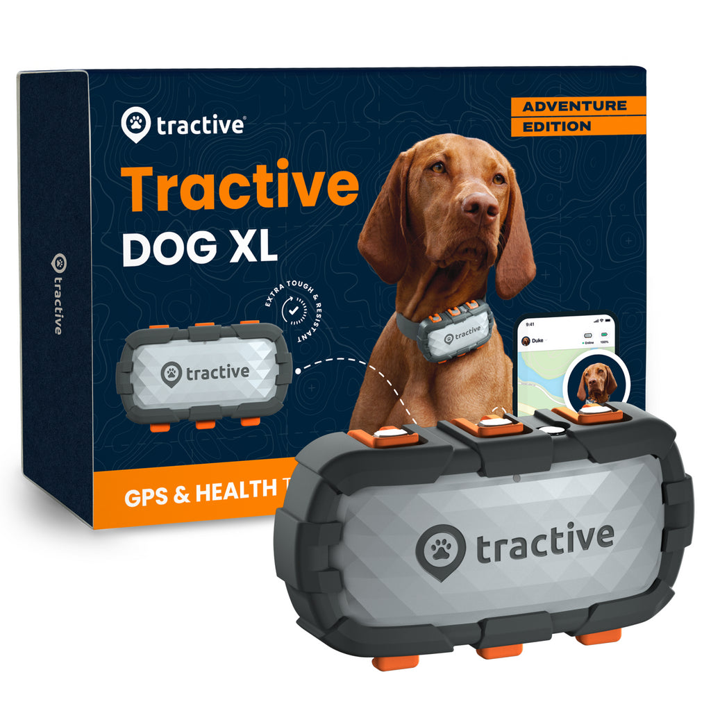 Tractive DOG XL Adventure Edition - Glasfaserverstärkter GPS & Health Tracker für Hunde | EXKL. ABO