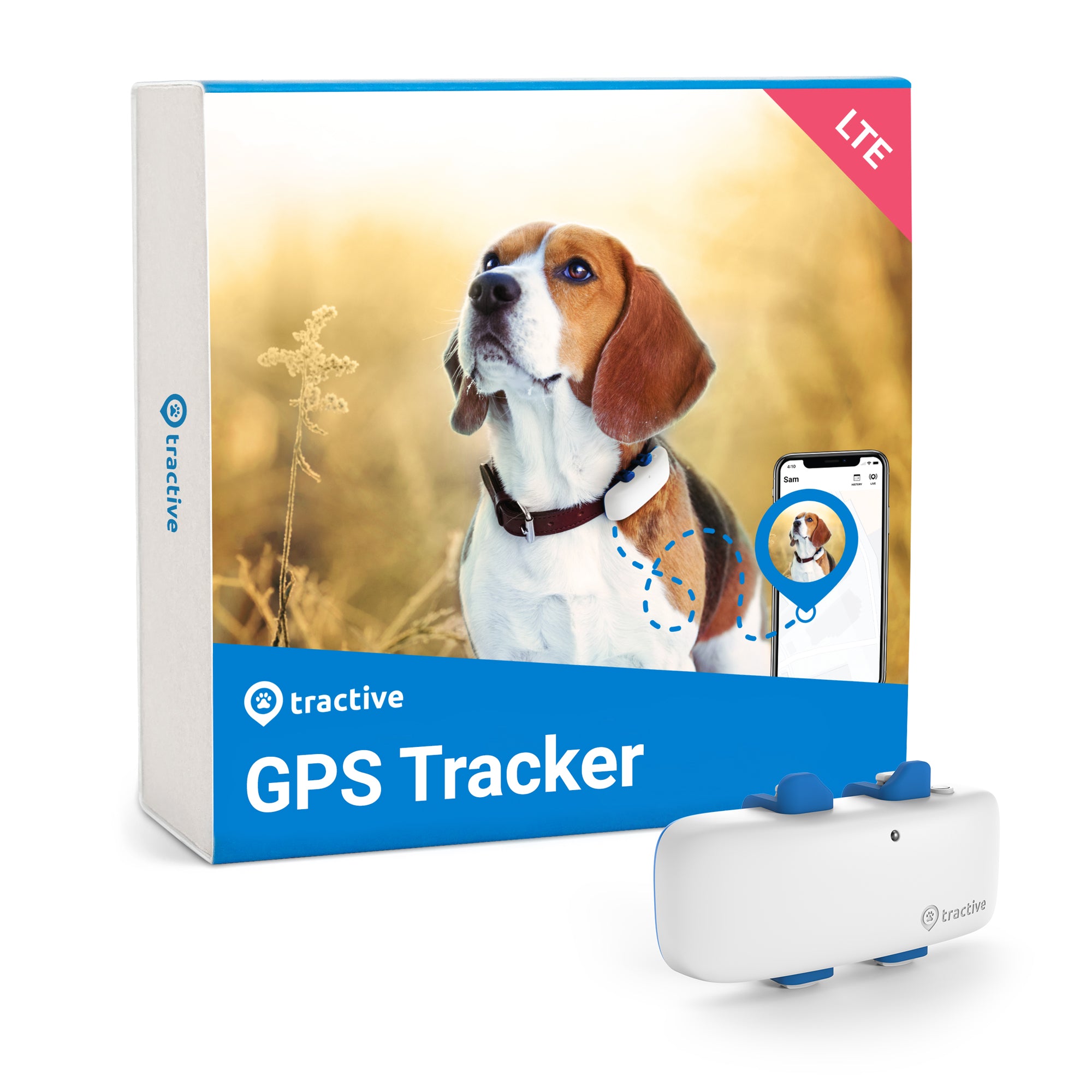 Tractive GPS DOG 4 - GPS Tracker für Hunde mit Aktivitätstracking | EXKL. ABO